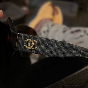 Chanel denim sunglasses